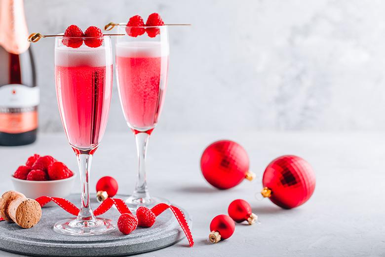 Himbeer-Mimosa-Cocktail