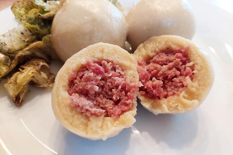 Knödel mit Fleischfüllung