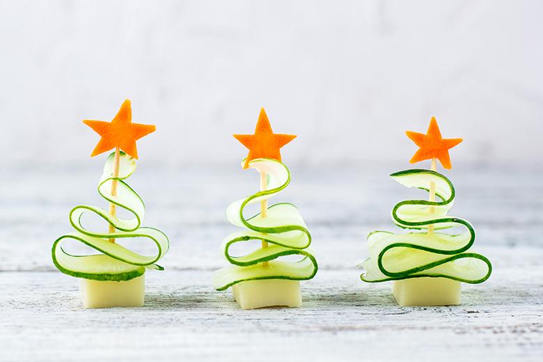 Vegetarische Weihnachtsbäume