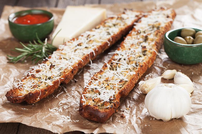 Geröstetes Knoblauchbrot