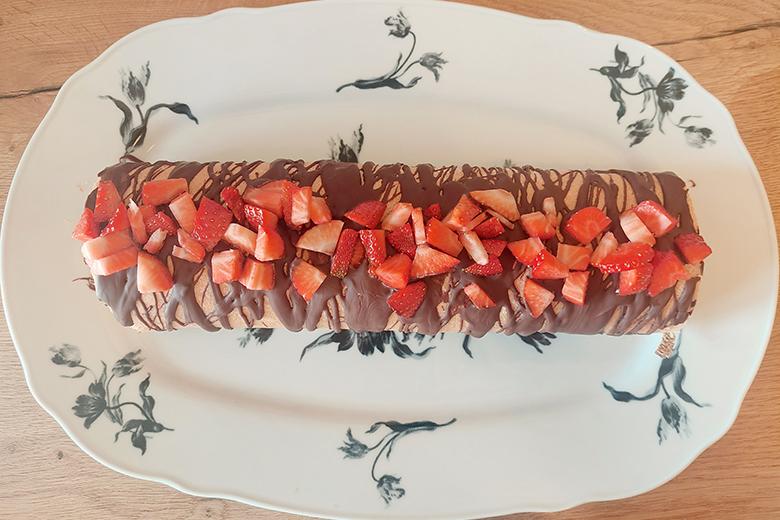 Erdbeerroulade