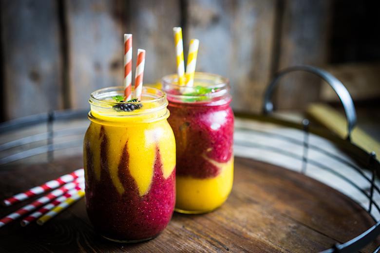 Zweifarbiger Smoothie