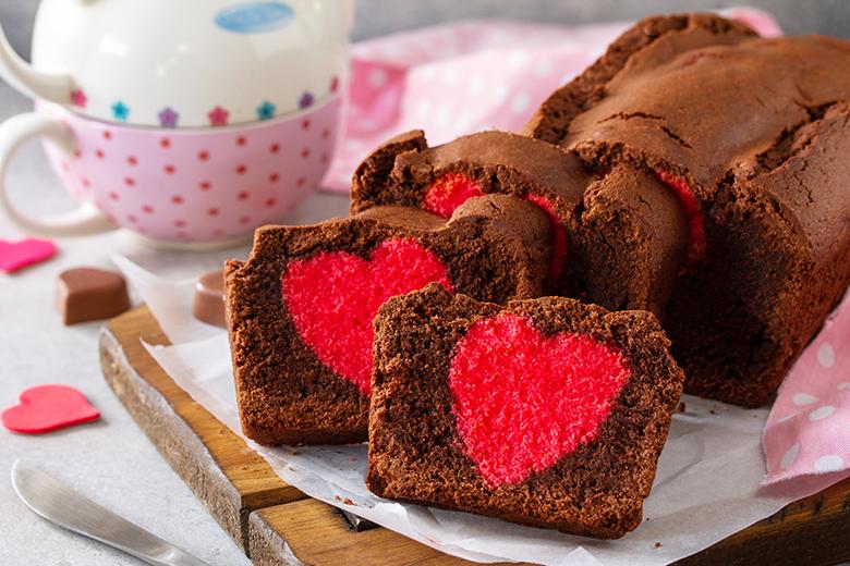 Schokokuchen mit Herz