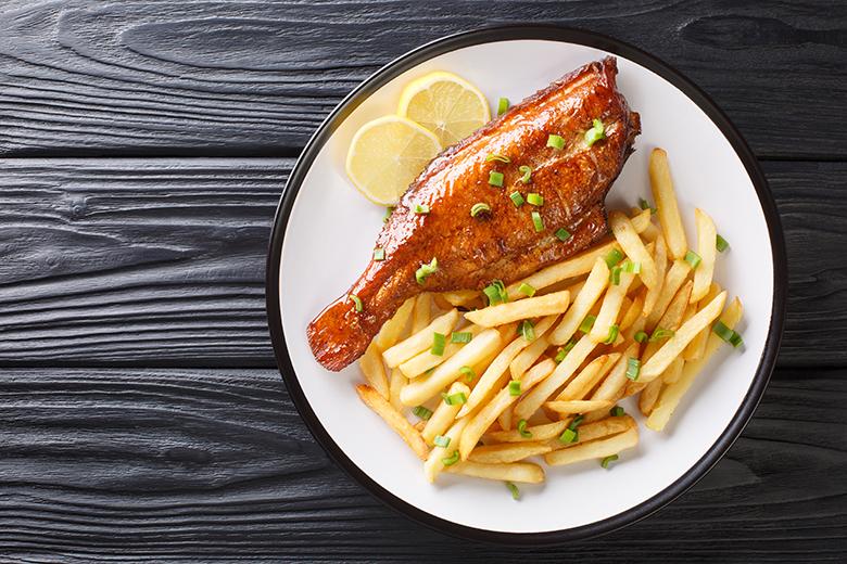 Gebratenes Rotbarschfilet
