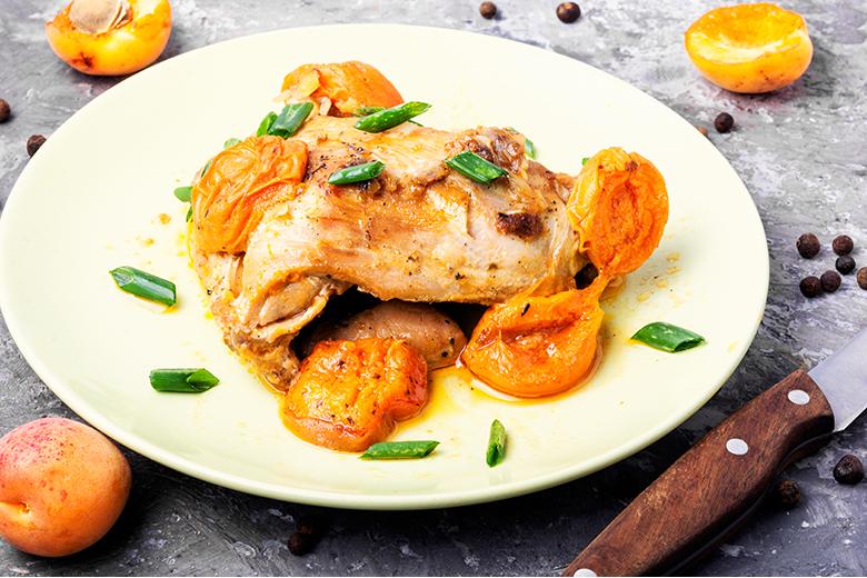 Hühnerbrust in Aprikosensauce