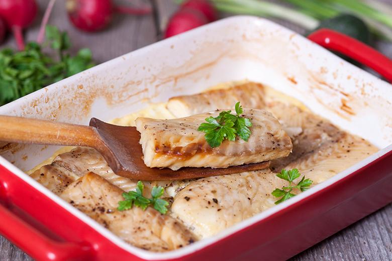 Fischfilets in Rahmsauce