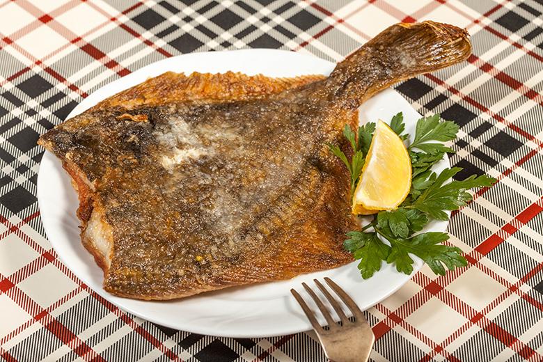 Flunder gebraten