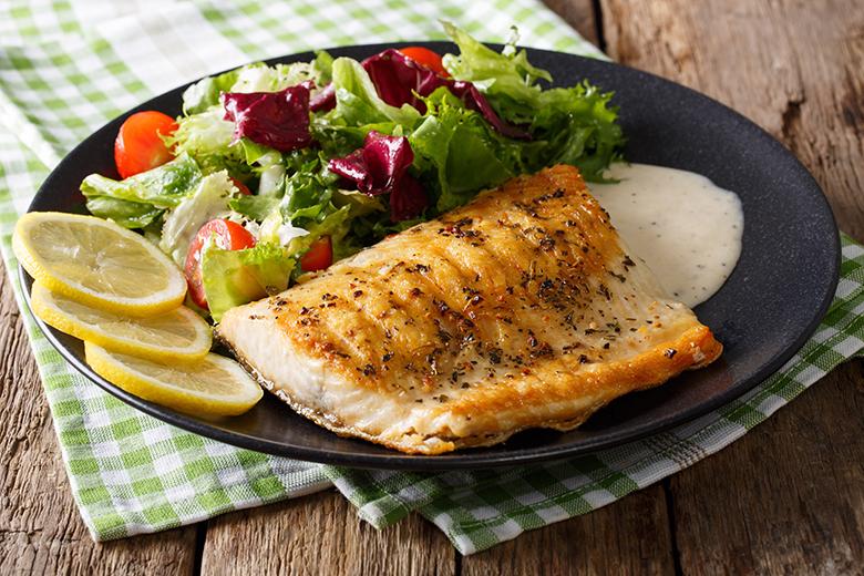 Gegrilltes Saiblingsfilet