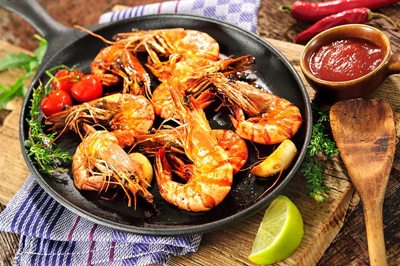 Gebratene Scampi