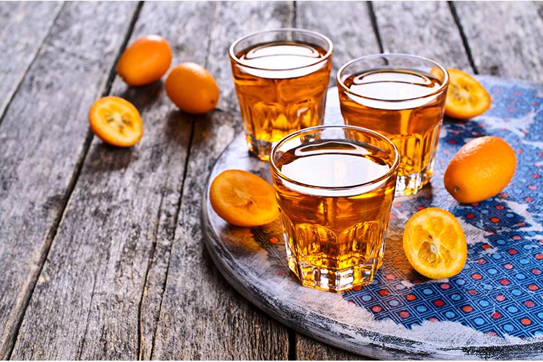 Kumquat-Likör mit Zimt und Vanille