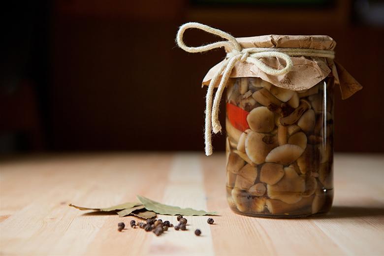 Fermentierte Champignons