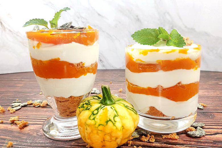Kürbis-Schichtdessert