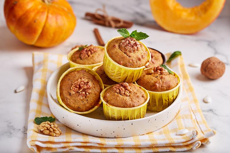 Nuss-Kürbis-Muffins