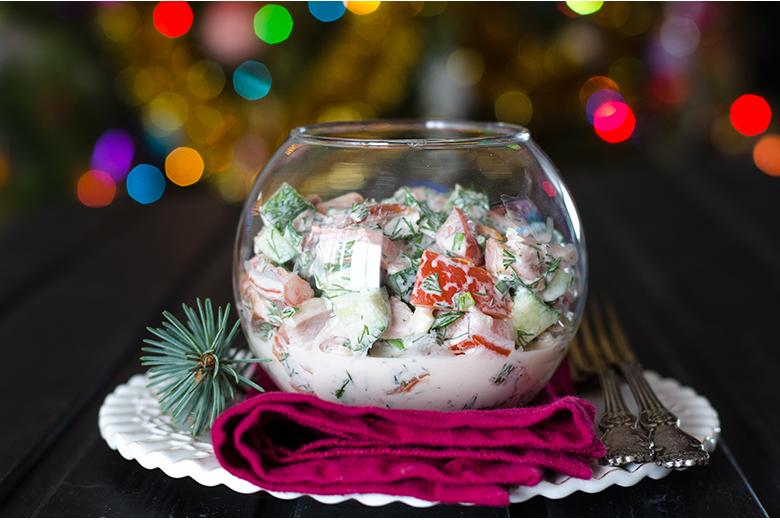 Gemischter Mayonnaise-Salat