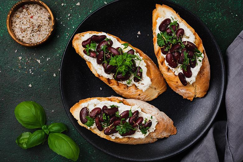 Bohnen-Bruschetta