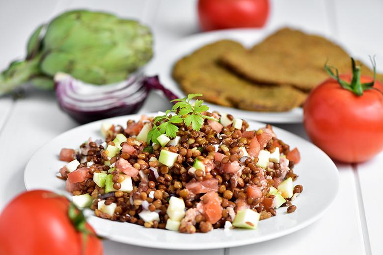 Schneller Linsensalat