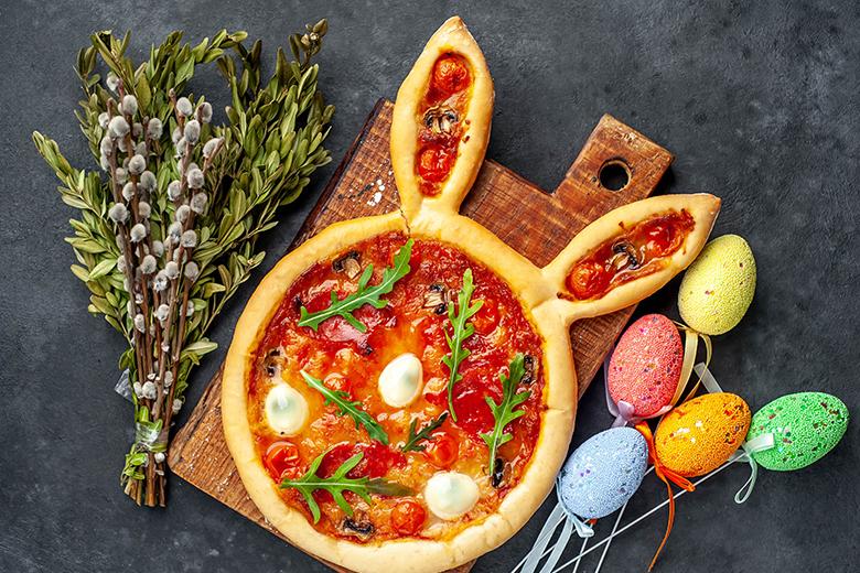 Osterhasen-Pizza