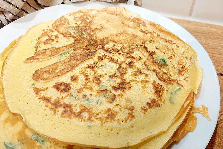 Basilikum-Crepes