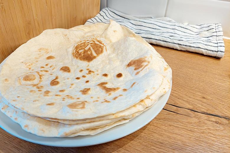 Grundrezept Weizentortillas