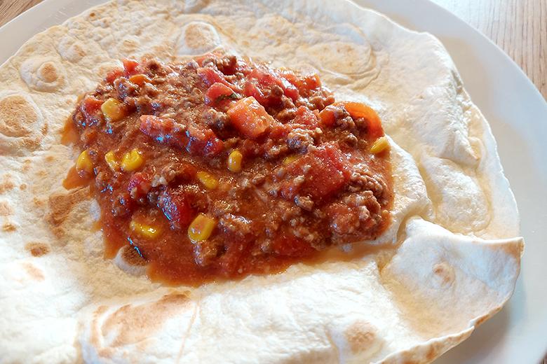 Füllung für mexikanische Wraps