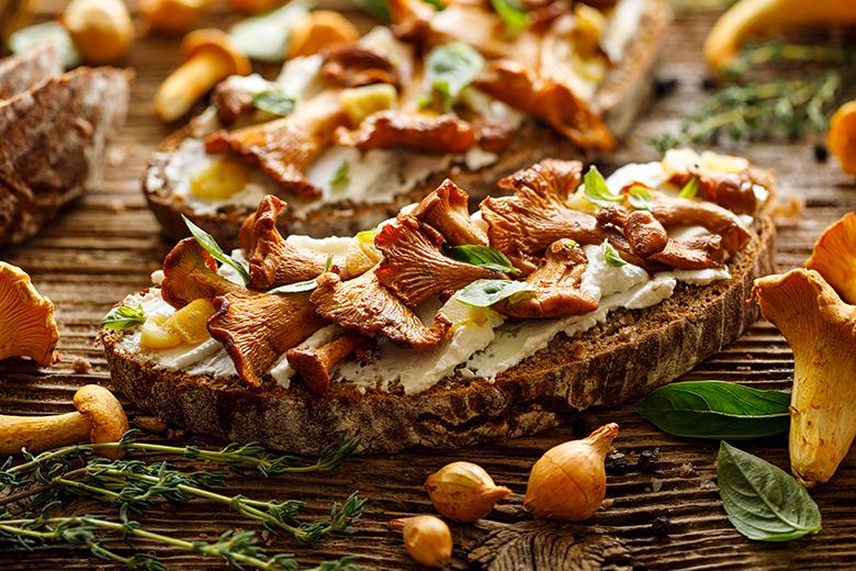 Bruschetta mit Pfifferlingen