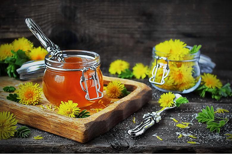 Löwenzahnhonig mit Orange