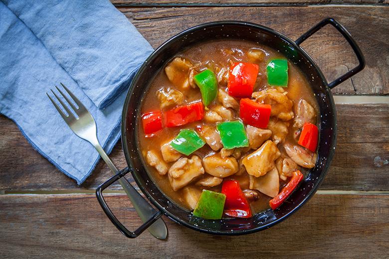 Indisches Mangocurry mit Poulet
