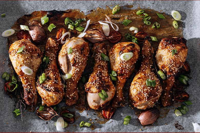 Sesam-Chicken vom Grill
