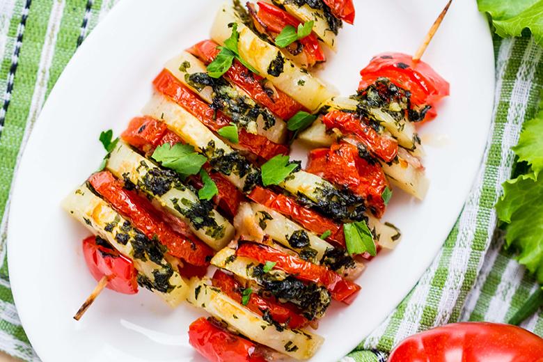Tomaten-Kartoffel-Spiesse