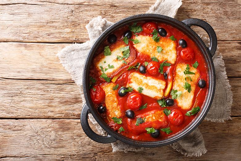 Köstlicher Eintopf mit Halloumi