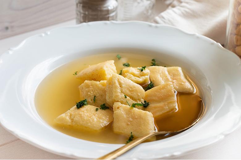 Schöberl als Suppeneinlage