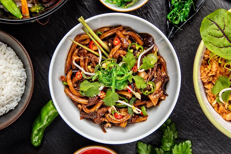 Gebratene Udon Nudeln