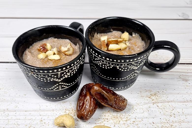 Flohsamenschalen-Pudding