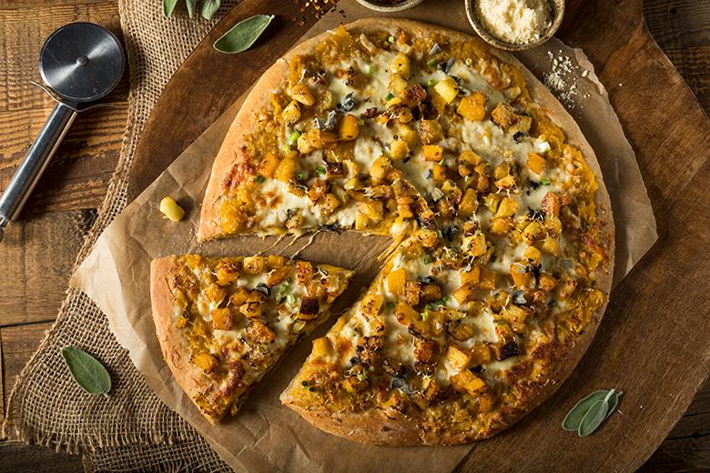Herbstliche Kürbis-Pizza