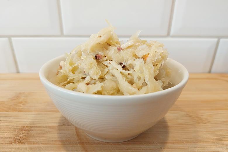 Sauerkraut mit Speck