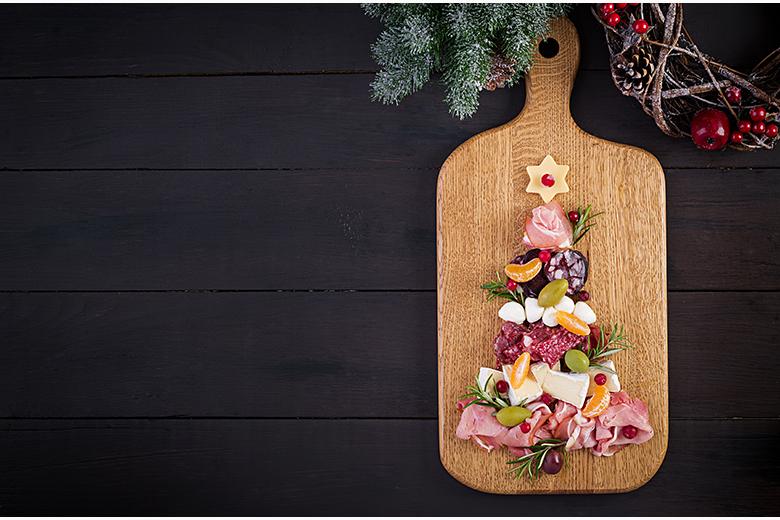 Weihnachtliches Charcuterie-Board