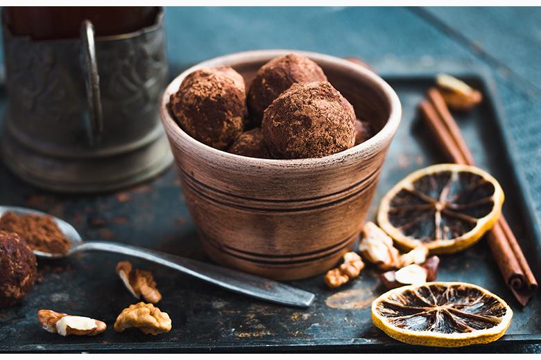 Bliss Balls für Weihnachten