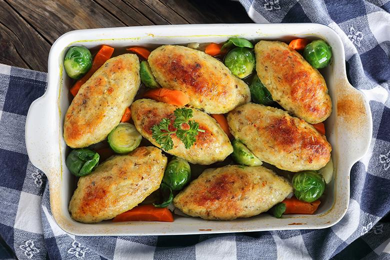 Fischnocken mit Gemüse