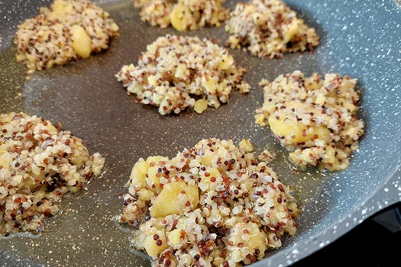 Quinoa-Bratlinge mit Kartoffeln