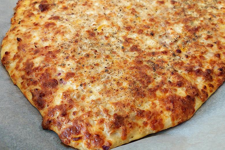 Low Carb Schüttelpizza mit Thon