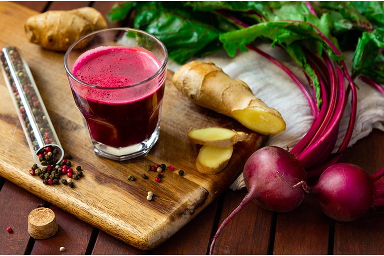 Ingwer-Shot mit Randen