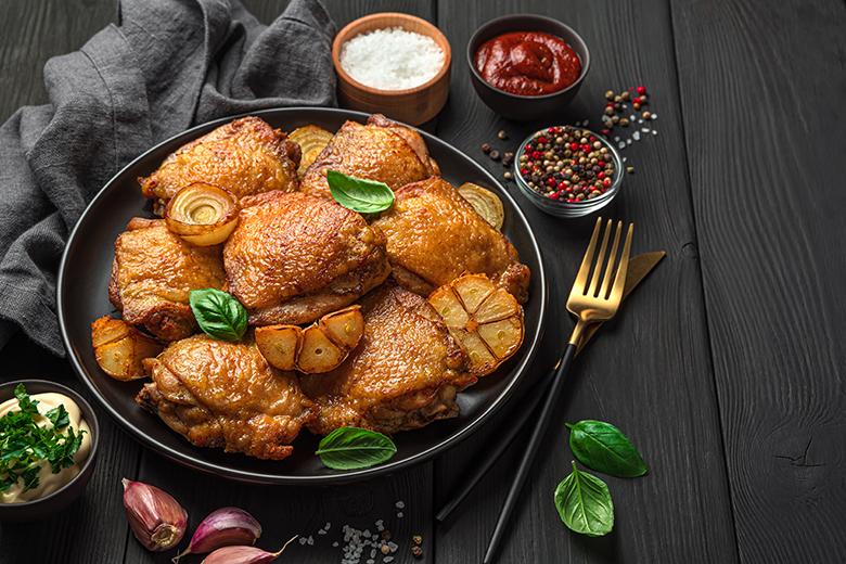 Gebratene Knoblauch-Pouletbrüstli