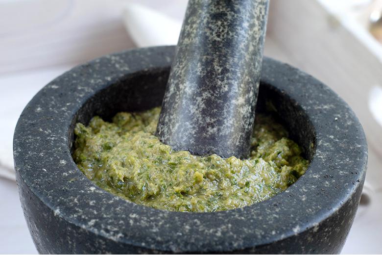Portulak-Pesto