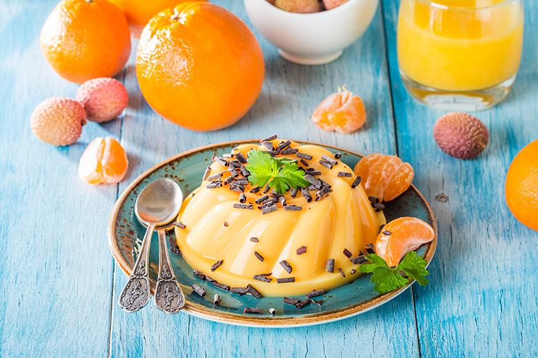 Mango-Orangen-Pudding