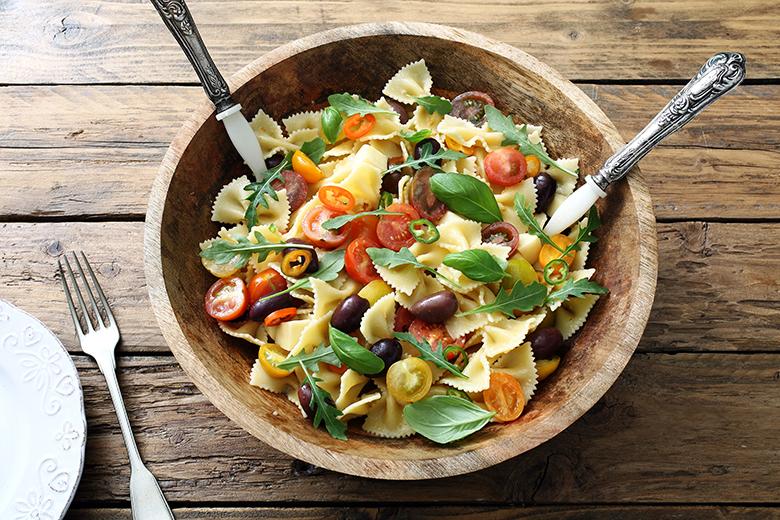 Sommerlicher Pastasalat