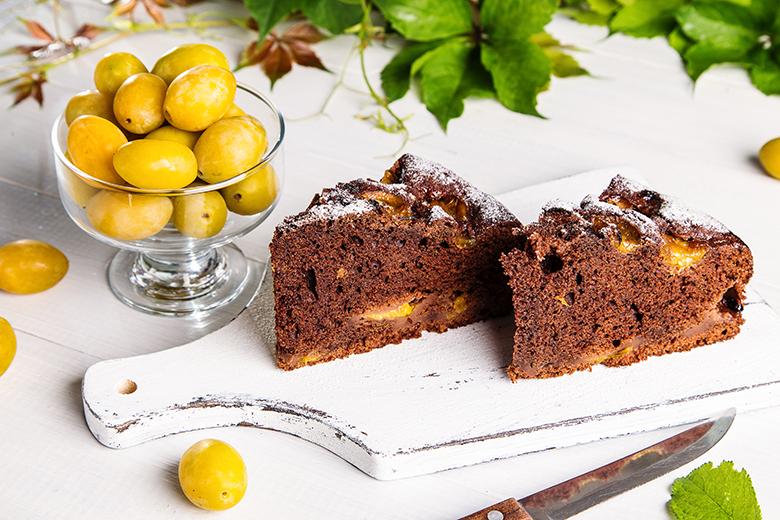 Schokoladen-Mirabellen-Kuchen