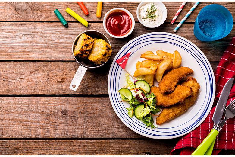 Kids-Nuggets mit Wedges