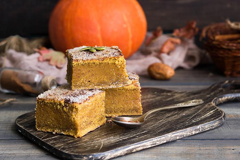 Kürbiskuchen mit Zimt-Zucker-Kruste
