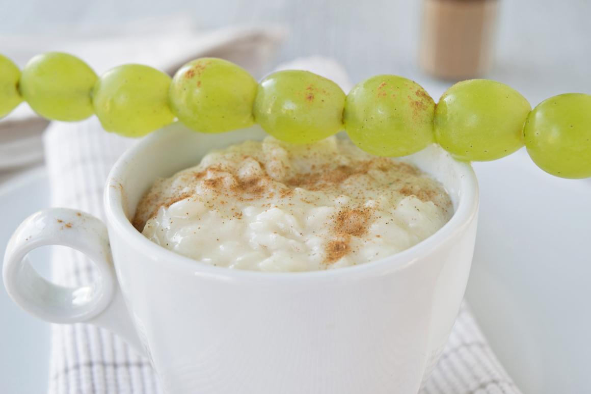 Milchreis-Häppchen mit Fruchtspiessli