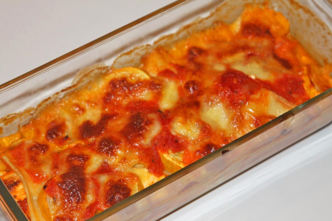 Zucchetti-Feta-Lasagne
